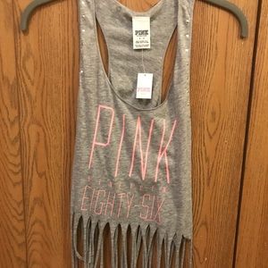 Victoria’s Secret PINK tasseled tank top